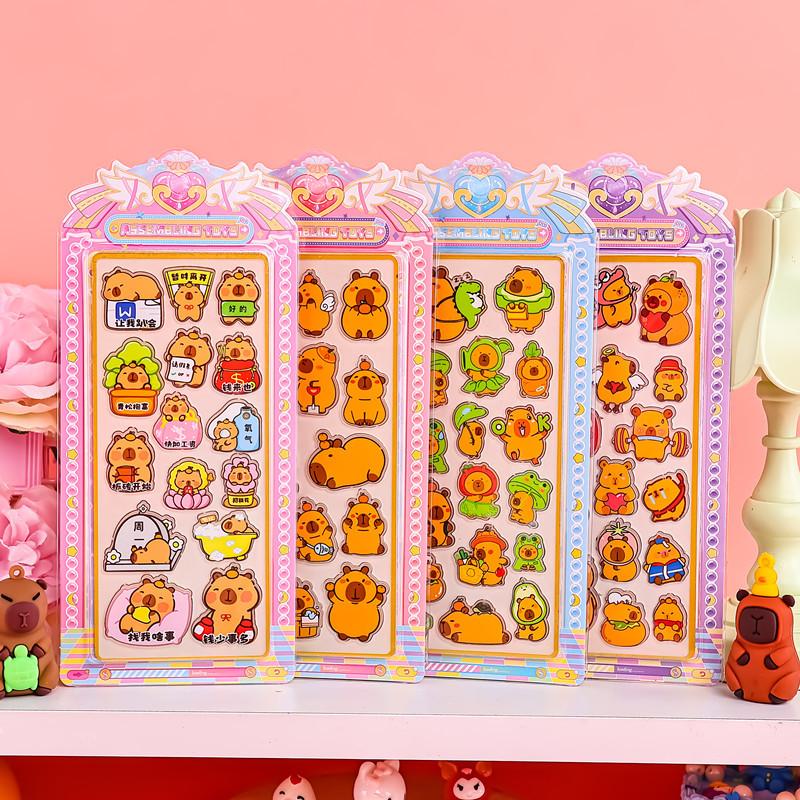New Acrylic Decorative Stickers Happy Children's Creative Cartoon Acrylic Stickers Princess Decorative Material Scene Stickers