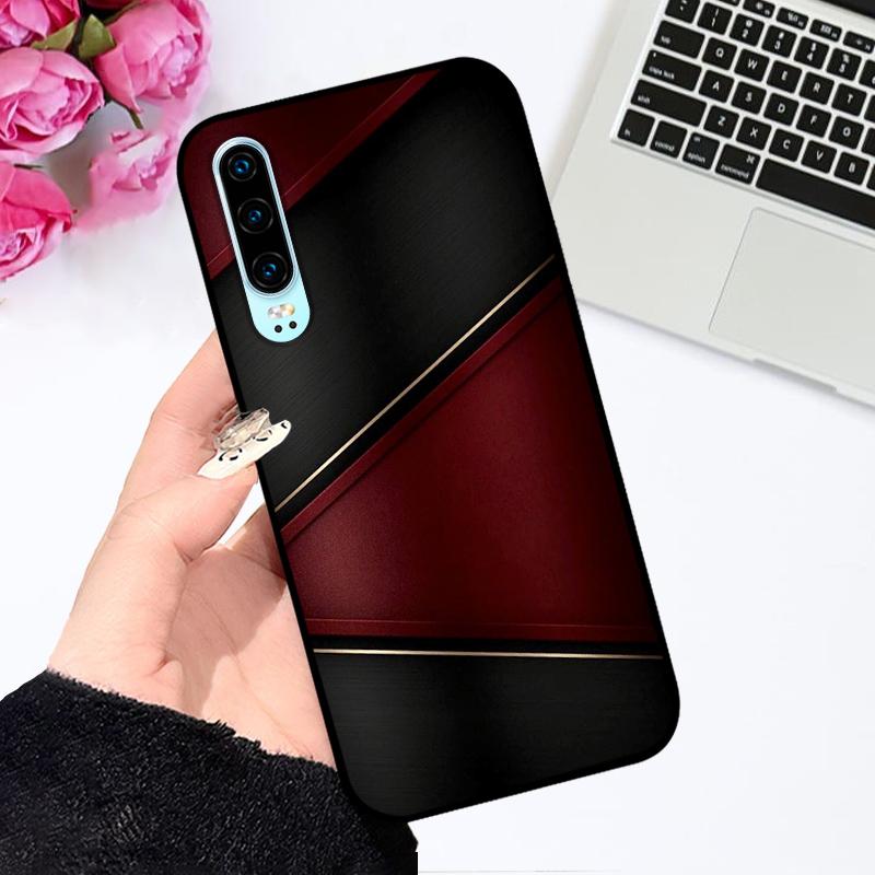 For Huawei P30 Pro Case P 30 Fashion Painted TPU Silicone Soft Phone Cover For Huawei P30 lite Coque Bumper Nova 4e Funda Capa