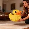 Rățușcă Galbenă Animal Model DIY Blocuri de Construcție Figurine Personaje Animate Animale de Companie Cărămizi Prietenă Creativă Cadou Fată Oraș Sat