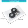 2PCS Universal Replacement Luggage Wheels Practical Plastic Quiet Roller Suitcase Casters for Frequent Traveler