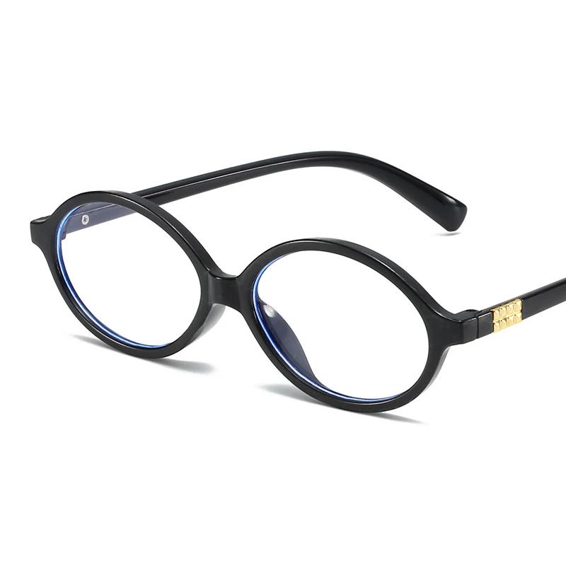 New Oval Sunglasses For Women Fashion Brand Black Small Frame Sun Glasses Female Retro Clear Lenses Eyewear Lady Trendy Uv400