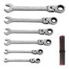 GOODRIG Ratchet Wrench Set of Rotating Ideal for Automotive and Includes Storage Bag 6, 180-Degree Ratchet, 72-Gear Design, Assembly, Construction,