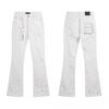 RogueWave Splicing Flare Jeans for Men Stacked Pants Streetwear Pants Harajuku Goth Bell Bottom Punk Long Trousers