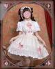 JIURUN Cosplay Lolita Gothic Lolita Costume with 3D Panel Anime Bow Tie Plus Mori Sweet Gothic Ladylike Size One-Piece Pattern, Ruffles, Joints,