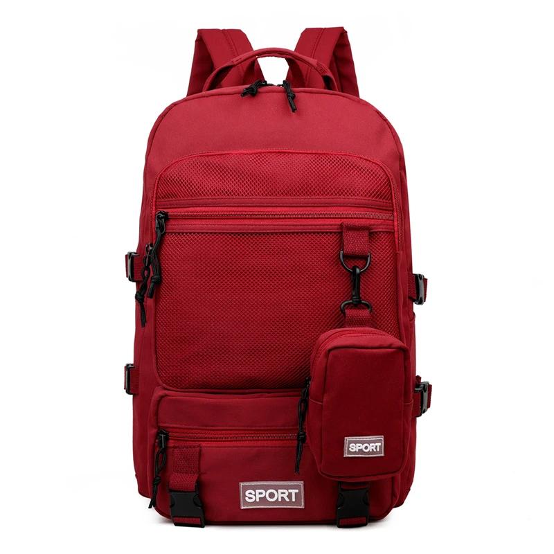 Hot Selling Solid Color Multi Kinetic Oxford Women's Backpack 2026 New Business Travel Sports High-capacity Men's Backpack