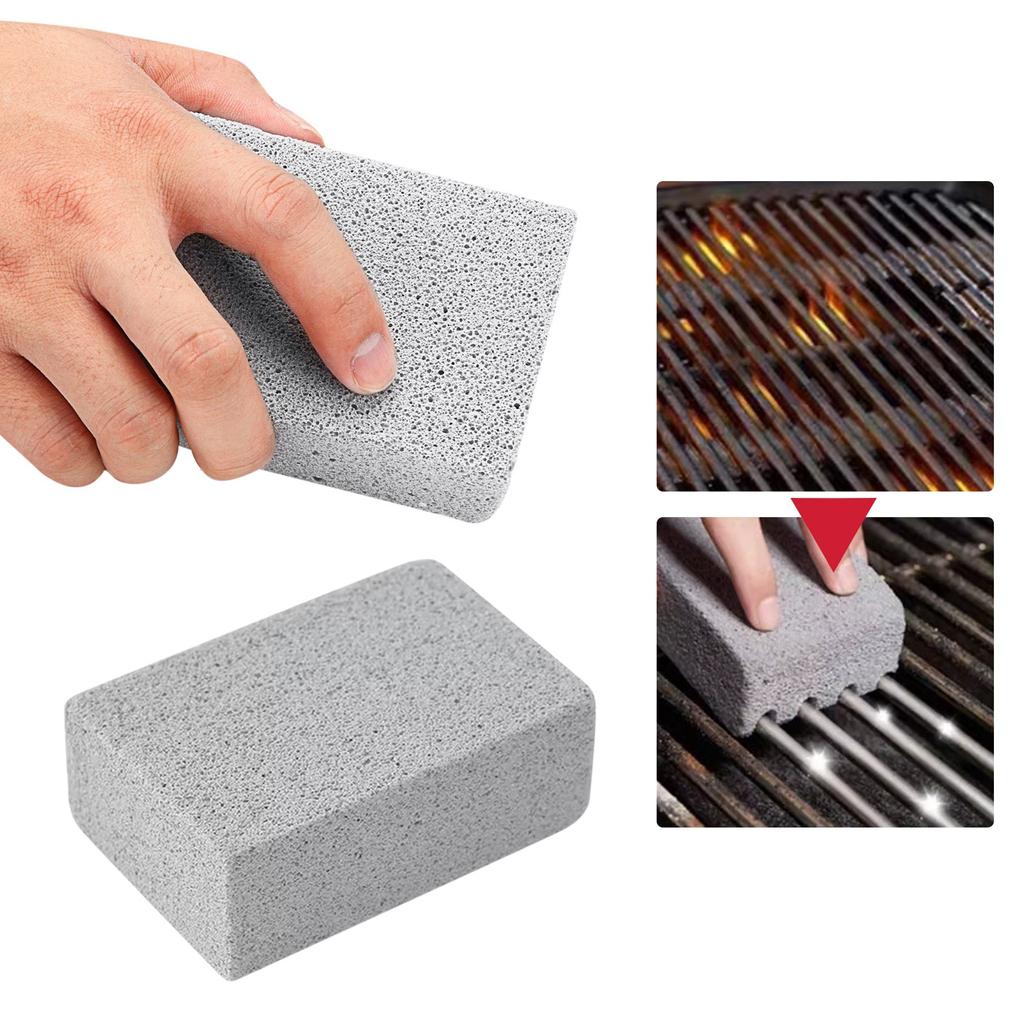 Čisticí cihly na grilování Malé šedé cihly Čistící kartáč na pemzu na grilování Nástroje na čištění grilů