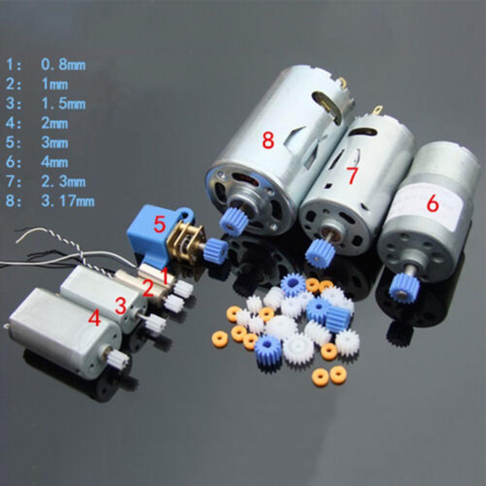 White Gear Set Blue Car Accessories Model Kits Plastic