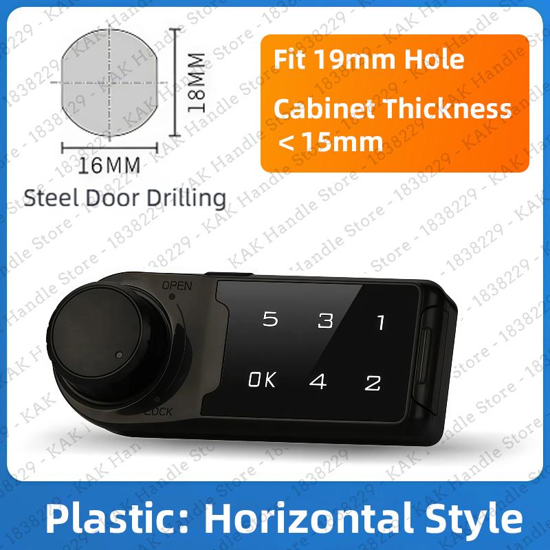 KAK Electronic Password Cabinet Lock Keyless Locker Lock Zinc Alloy Smart Drawer Lock for Office File Cabinet Door Hardware