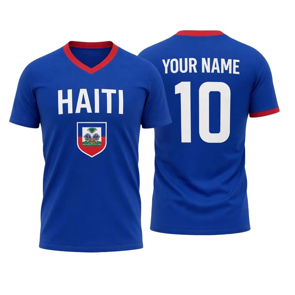 Customizable Soccer Jersey Shirt with Team and Number for Sports Events and Training Unisex Short Sleeve Athletic Top
