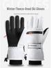 Ski Gloves: Unisex Winter Fleece-Lined, Windproof, Touchscreen, Water-Repellent, Thickened Cycling Cold-Proof