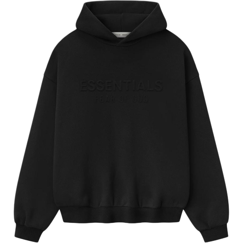 Fear of God Essentials FW25 Fleece Hoodie Men Hoodies Jet-Black 192DT256210F