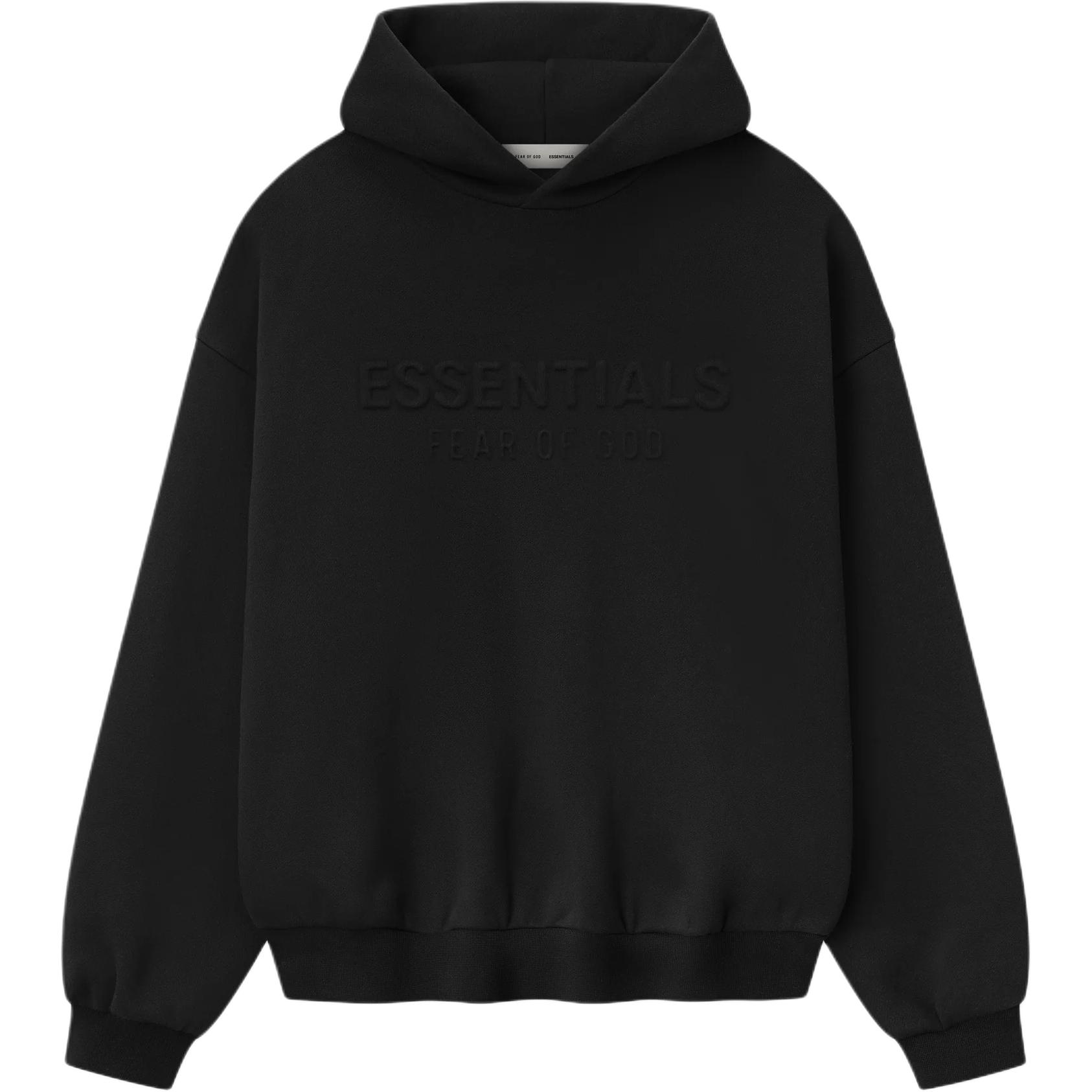Fear of God Essentials FW25 Флисовая толстовка Мужские толстовки Иссиня-черный 192DT256210F S