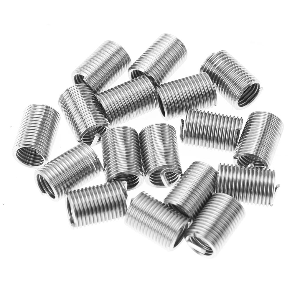 50pcs M10 Stainless Steel SS304 Coiled Wire Helical Screw Thread Inserts ((M10*1.5*2 D)