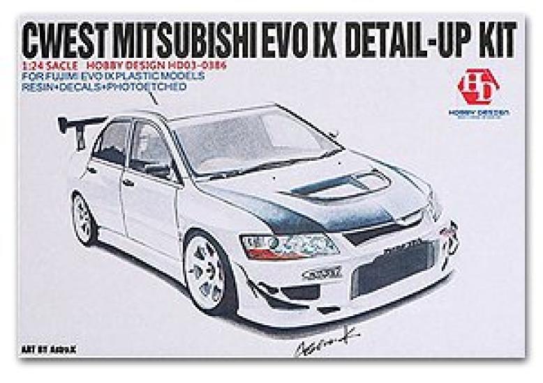 

масштаб Hobby Design Mitsubishi Lancer Evolution IX CWEST Набор деталей 1/24 HD03-0386