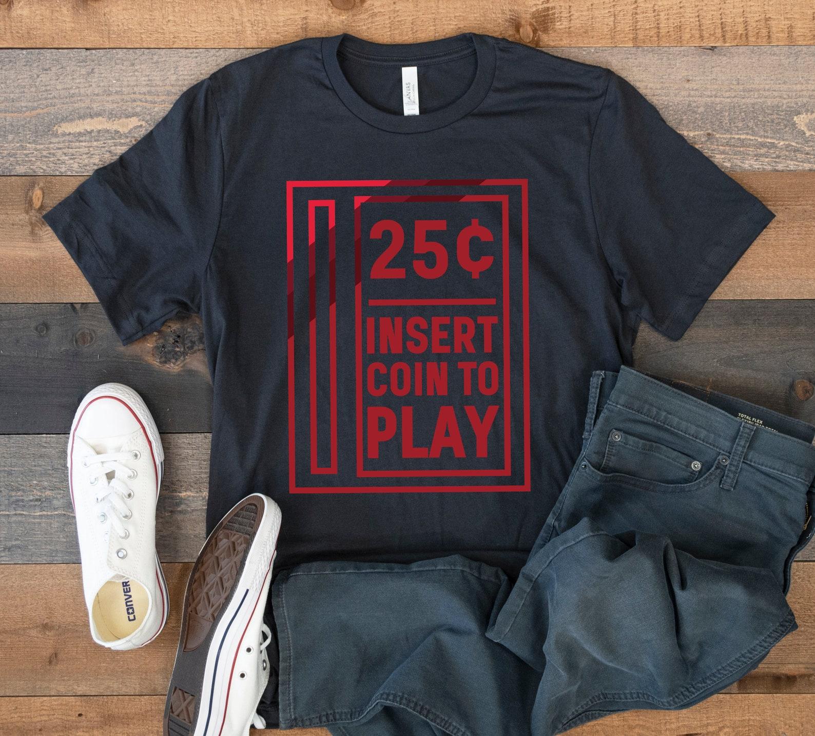 Funny Arcade T-Shirt, Retro Arcade Gamer Tee, Gaming, Tank Top, T-shirt, T-shirt,T-shirt, Kids Tee Apparel Gift S