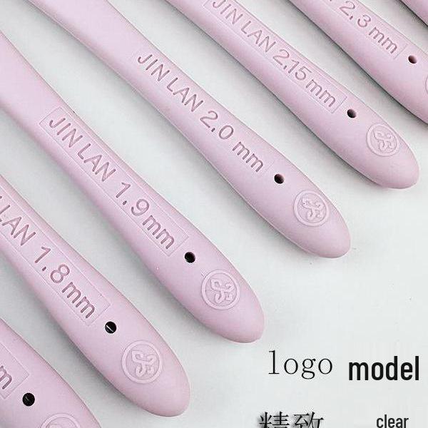 Elegant Pink-Purple Resin Soft Grip Crochet Hook for Handmade Knitting and Wool Circular Needle Projects