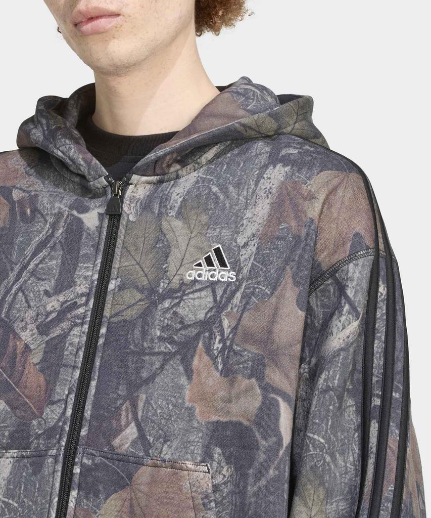 Adidas Camouflage Zip-Up Hoodie - Black / Jy2775