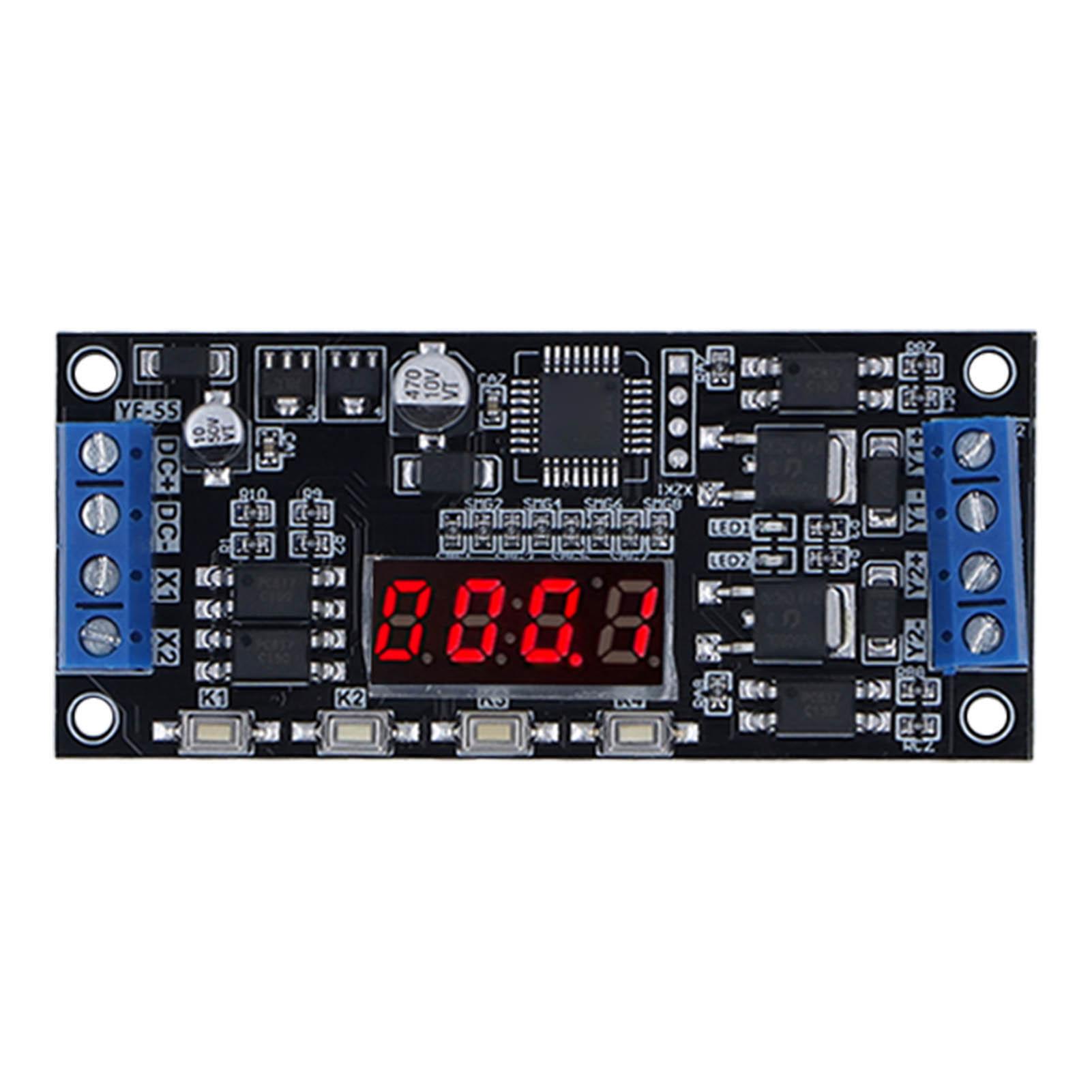 

Timer Module Trigger 2 Way Multifunctional Black Adjustable Delay Timer Switch DC730V