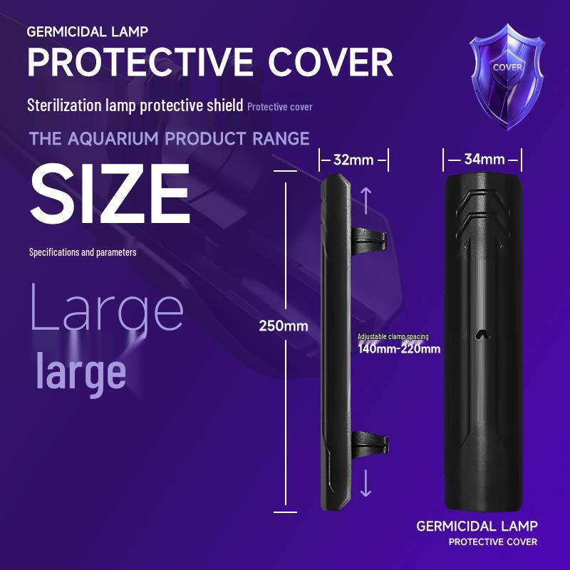 Kryt UV sterilizační lampy pro akvárium a ochranný štít pro dezinfekci jezírka