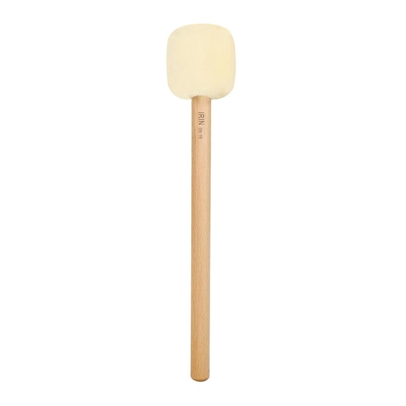 Anti-slip Drum Mallets Stick Marching Band Plush Felt Head Drumsticks Wood Handle Drum Stick for Snare Drums Easy to Use 1 белый