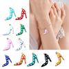 High Heel Shoe Jewelry Charm Stainless Steel Crafting Supplies For Handmade Accessories Key Rings And Bag Ornaments