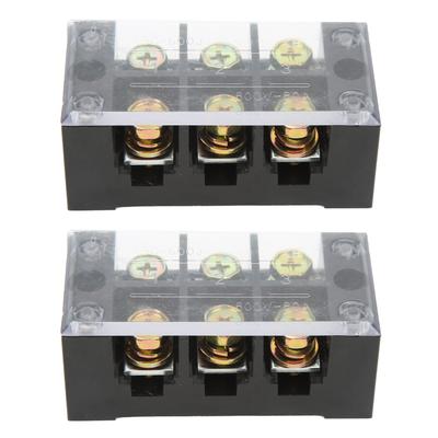 Bloco de Terminais Faixa de Terminais Grande Corrente Fiação Fácil Bloco de Terminais Circuito Terra 600V 60A 3 Posições