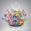 Reiki Crystal Products Vastu/Feng Shui Transparent Crystal Lotus for Positive Energy A Gift