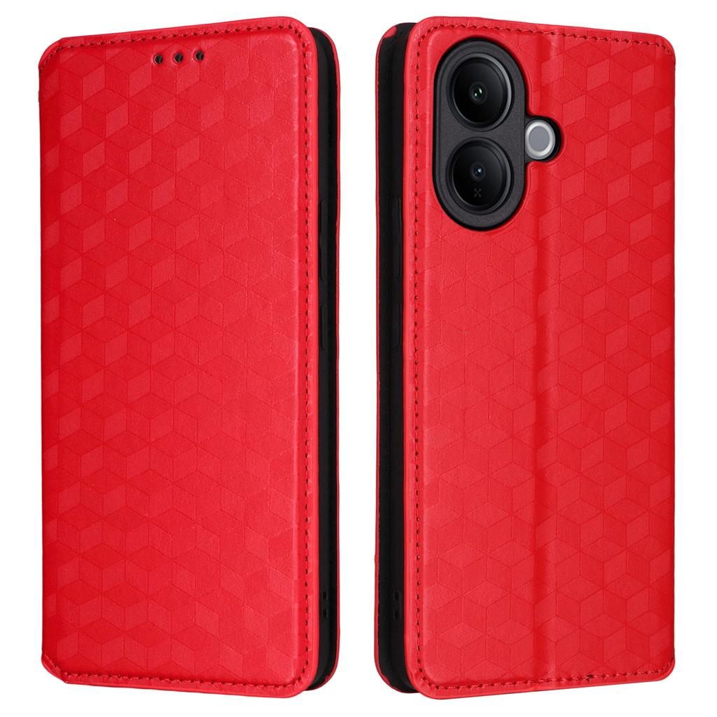 For Vivo V60 Lite 4G/5G Case Wallet Rhombus Imprinted Leather Phone Cover