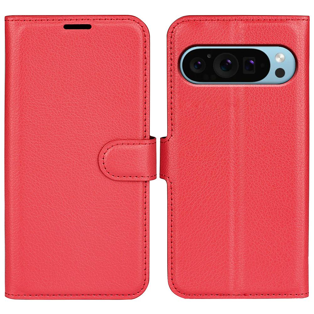 For Google Pixel 9/Pixel 9 Pro PU Leather Phone Case Litchi Texture Shockproof Cell Phone Back Cover