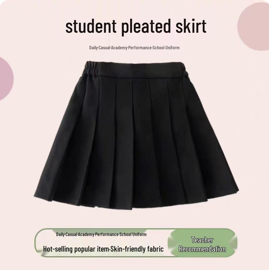 

Девичья плиссированная теннисная юбка в корейском стиле 2024 года – белая летняя спортивная юбка для подростков 120 чёрный