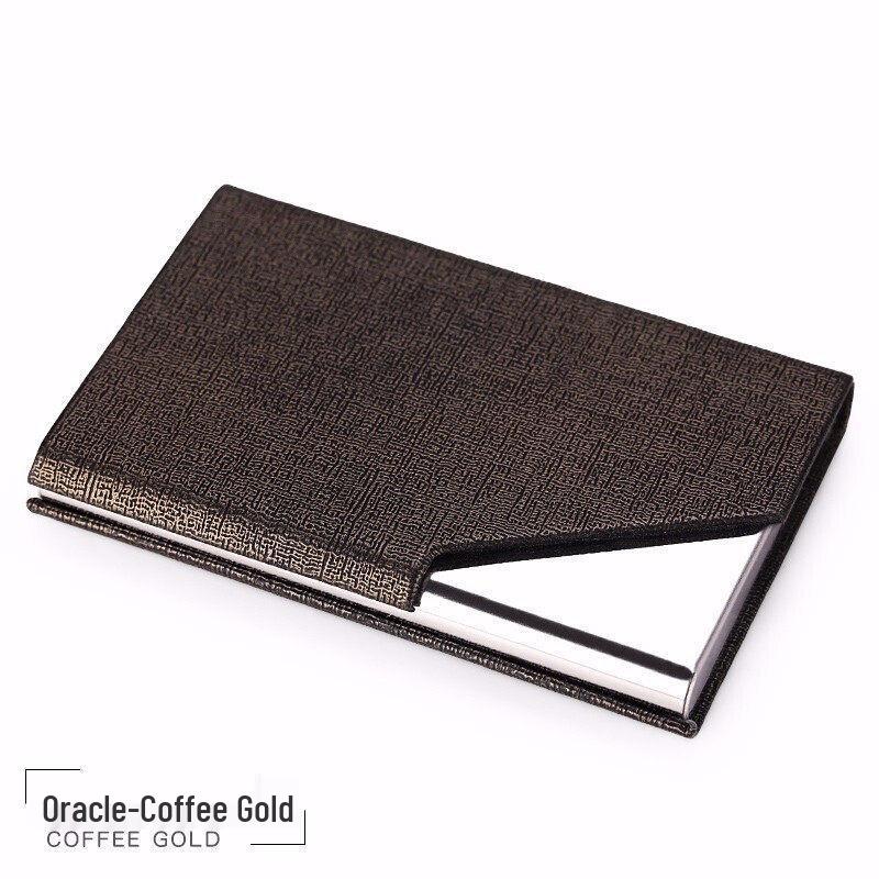 Men s and Women s Creative Portable Business Card Holder - Large Capacity Logo Storage Box