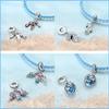 Hapour Fit Pan Original Charms Armband Kupfer Blau Sommer Ozean Stil Charms Perlen DIY Schmuck Geschenk