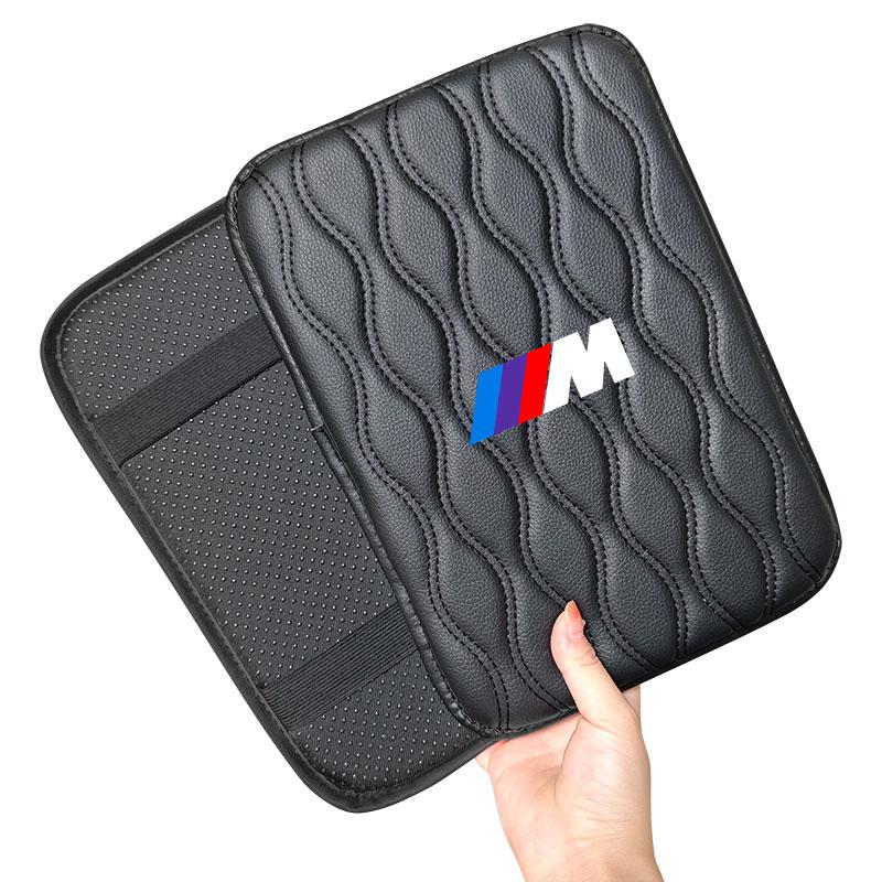1Pcs Leather Auto Armrest Pads Protective Waterproof Hand Cushion For BMW Performance Power M1 M2 M3 M4 M5 M6 M8 E36 E60 E46 E39 E46 E90 E60 F07 F10