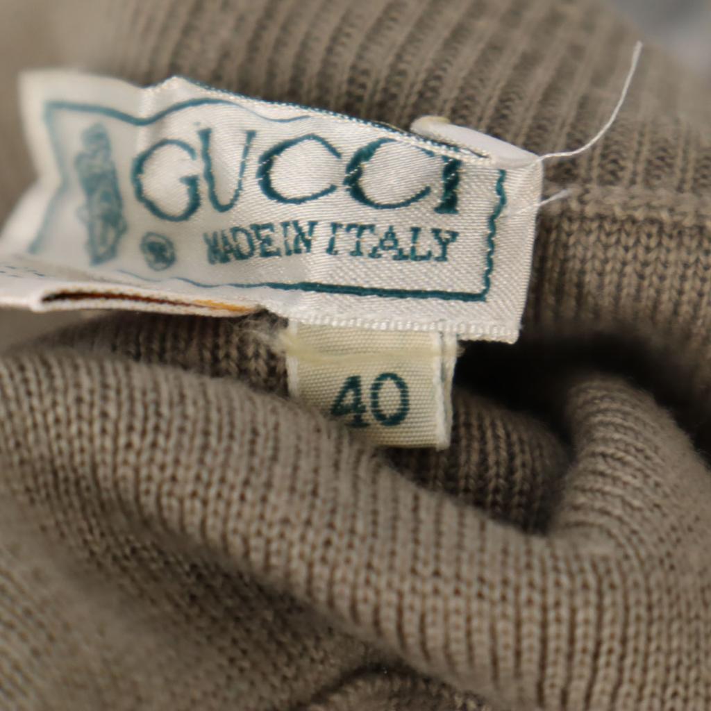 Gucci 80s Made In Italy Old Knit Leggings 40 Gurege Women Used