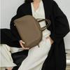 2026 New Genuine Leather Women's Bag Top Layer Cowhide Bowling Ball Large Capacity Commuting Boston Casual Single Shoulder