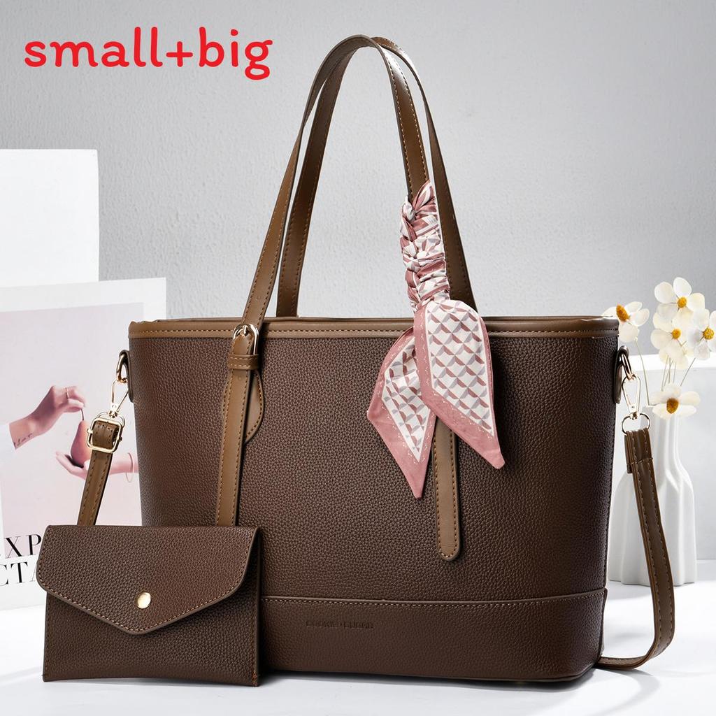 Pu Leather Large Tote Bag For Women With Zipper Pocket And Inner Compartments For Daily Commuting