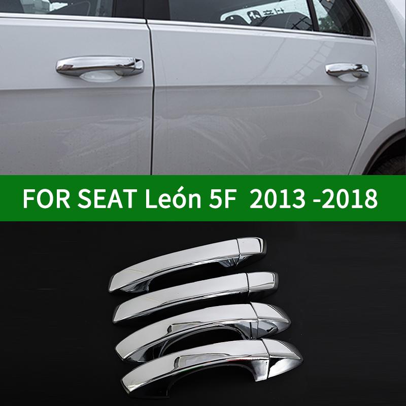 

ДЛЯ SEAT leon León 5F третьего поколения 2013-2018 аксессуар глянцевый хром серебристый дверные ручки накладка 2014 2015 2016