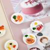 5Pc 1/12 Dollhouse Miniature Breakfast Plate Egg Bread Mini Food Model Ornaments