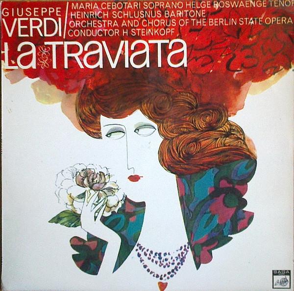 LP Record VERDI ORCHESTRA CHORUS OF THE BE La TRAVIATA STFID2104 SAGA FID 1967 UK Classical Used