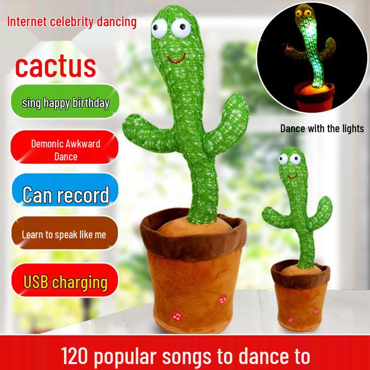 

TikTok Viral Dancing & Talking Cactus Plush Toy Chinese Cactus