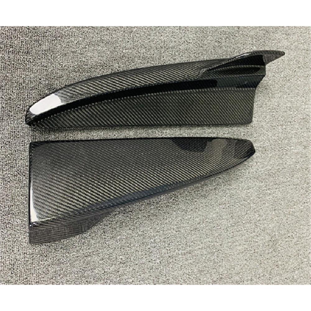 2PCS Carbon Fiber Rear Bumper Side Separator For Mercedes-Benz W205 4D 2015-20