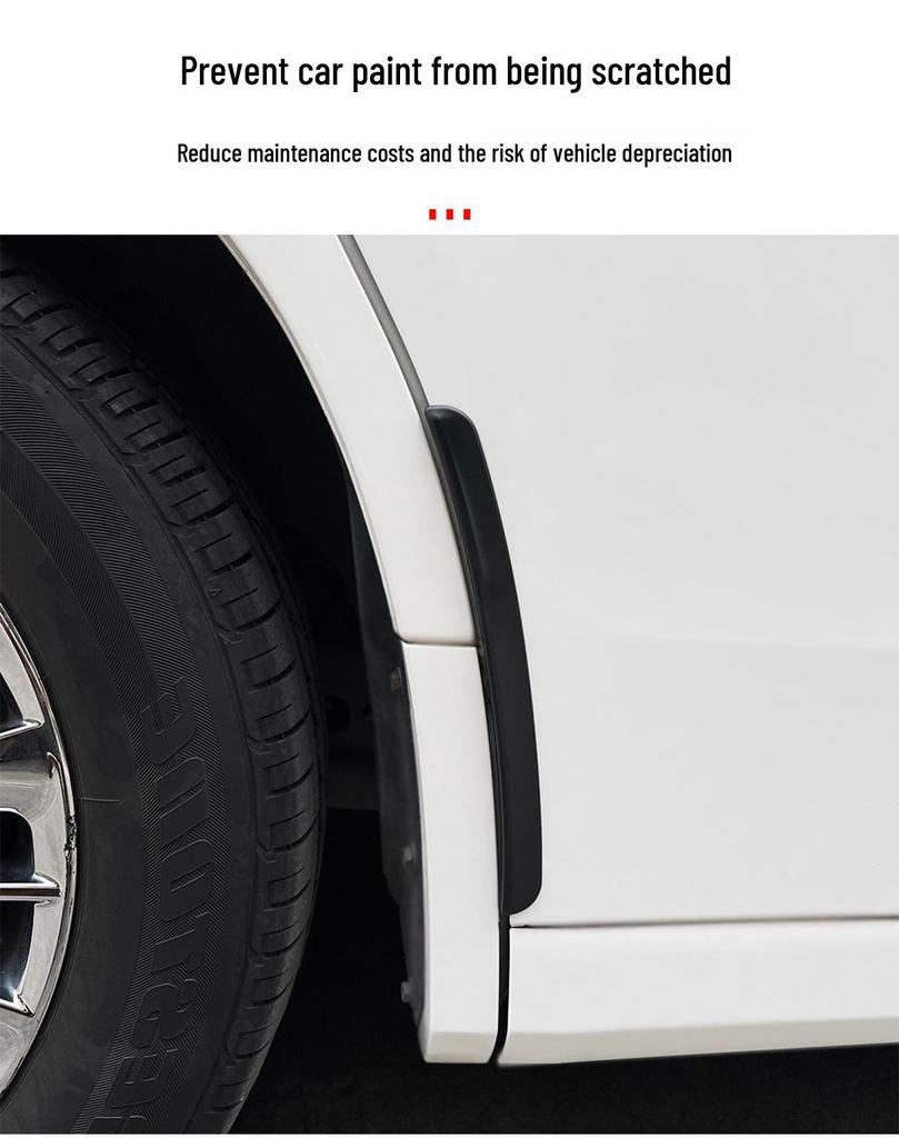 Fits Alphard 30 Series & Vellfire 40 Series (08-25 models) Car Door Anti-Collision & Anti-Scratch Rubber Strips
