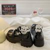 Autumn and Spring New British Princess Thick-soled Fashionable Shoes for Girls Black Mary Jane Shoes for Children