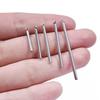 10Pcs Silvergold Color Smooth Long Cylinder Pendant Stainless Steel Charm For Jewelry Making Supplies Diy Earring Necklace Bulk