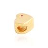 Mezmic 925 Sterling Silver Heart Charm Pendant_Gold