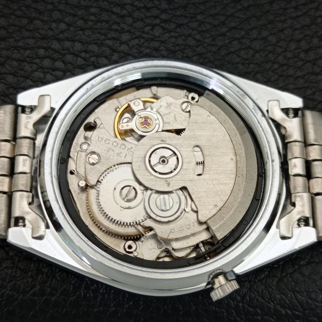 VINTAGE REFURBISHED SEIKO 5 AUTOMATIC JAPAN MENS WHITE DIAL WATCH A445981-1
