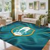 Sheffield Wednesday Design Crystal Velvet Rug Soft Decorative Mat for Bedroom Entrance