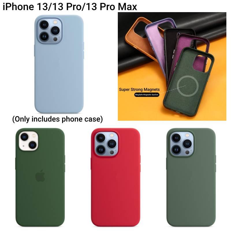 Apple 13 Oficiální tekutý silikon Magnetická adsorpce Kreslený kryt pro iPhone 13