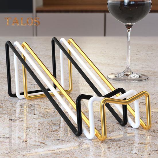 Countertop Wine Rack Iron Wine Bottle Beer Holder Champagne Shelf Drink Display Stand for Home Bar Counter Decor