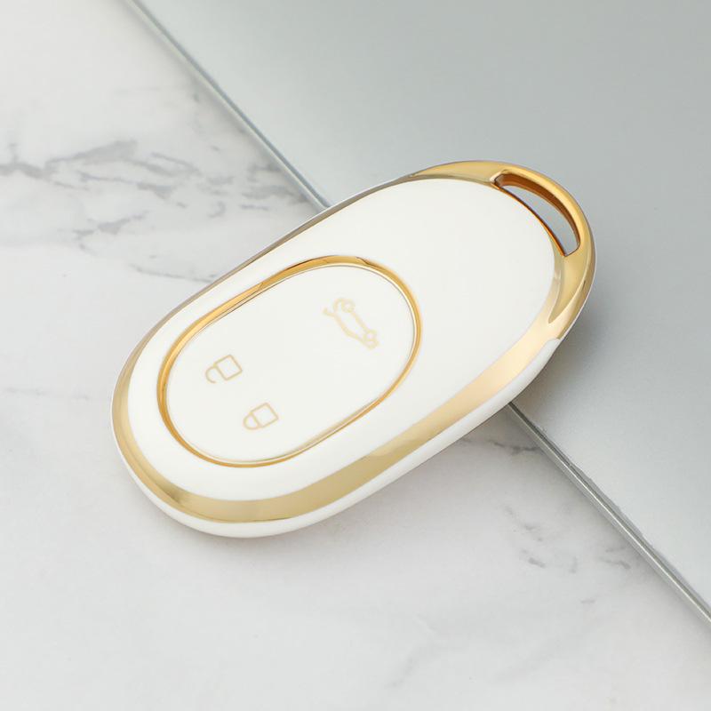 NIO ET7/ES7/ET5 Gold Edge TPU Car Key Case for Men